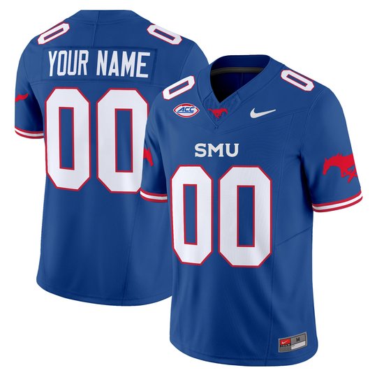 SMU Mustangs Icy Whites Vapor Limited Custom Jersey - All Stitched