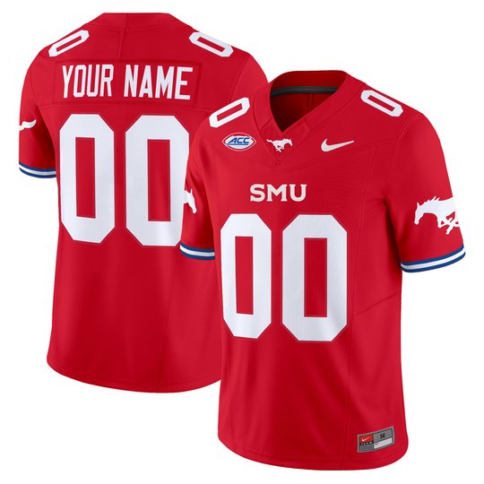 SMU Mustangs Icy Whites Vapor Limited Custom Jersey - All Stitched
