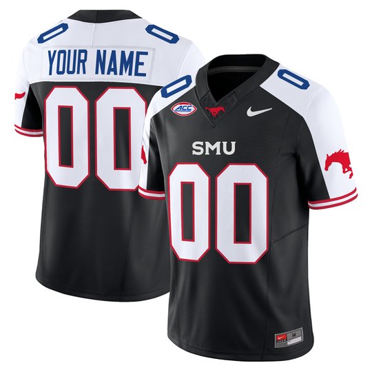 SMU Mustangs Icy Whites Vapor Limited Custom Jersey - All Stitched