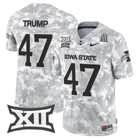 Iowa State Cyclones 2024 Salute to Service Vapor Limited Jersey - Arctic Camo - All Stitched