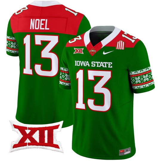 Men's Iowa State Cyclones 2024 Christmas Vapor Limited Jersey - All Stitched