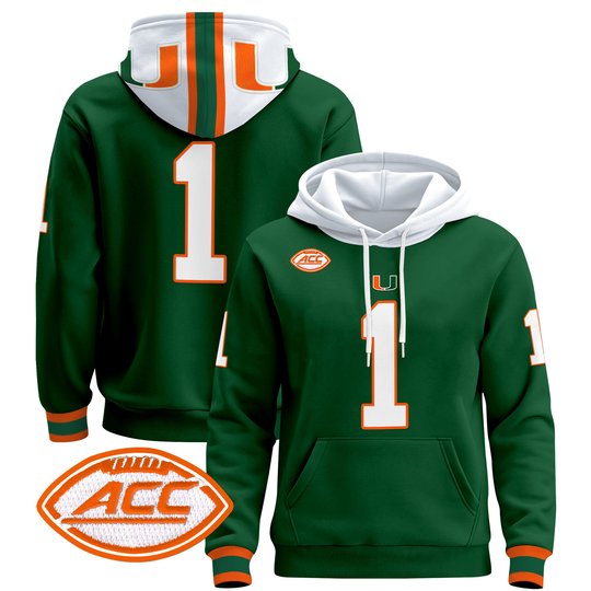 Men's Miami Hurricanes 2024 Pullover Hoodie - All Stitched