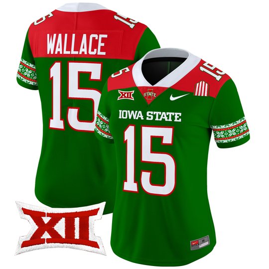 Women's Iowa State Cyclones 2024 Christmas Vapor Limited Jersey - All Stitched