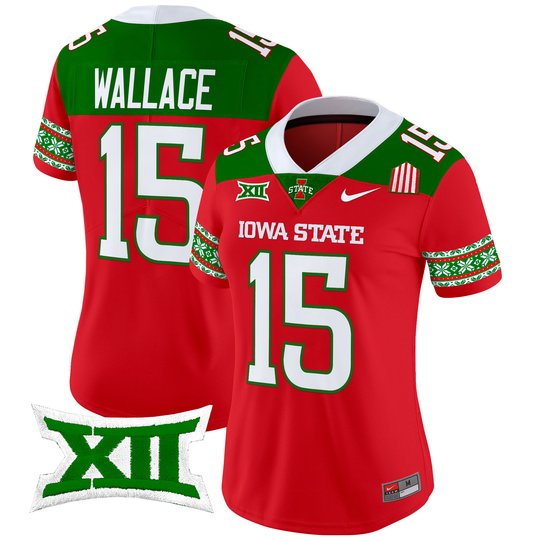 Women's Iowa State Cyclones 2024 Christmas Vapor Limited Jersey - All Stitched