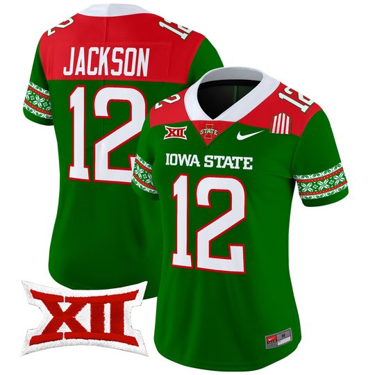 Women's Iowa State Cyclones 2024 Christmas Vapor Limited Jersey - All Stitched
