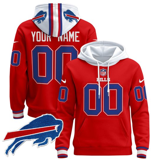 Buffalo Bills 2024 Custom Pullover Hoodie - All Stitched