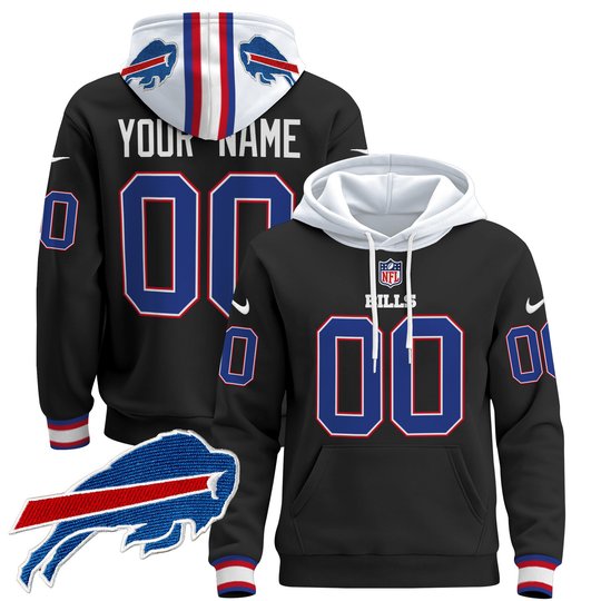 Buffalo Bills 2024 Custom Pullover Hoodie - All Stitched