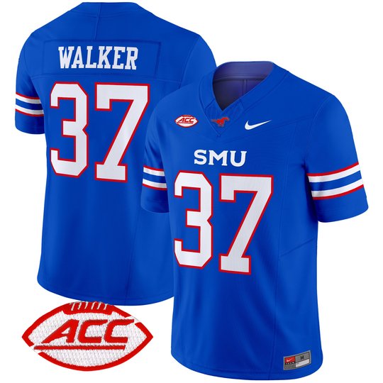 Men's SMU Mustangs 2024 Vapor Limited Jersey - All Stitched