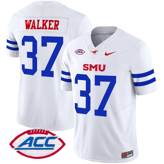 Men's SMU Mustangs 2024 Vapor Limited Jersey - All Stitched