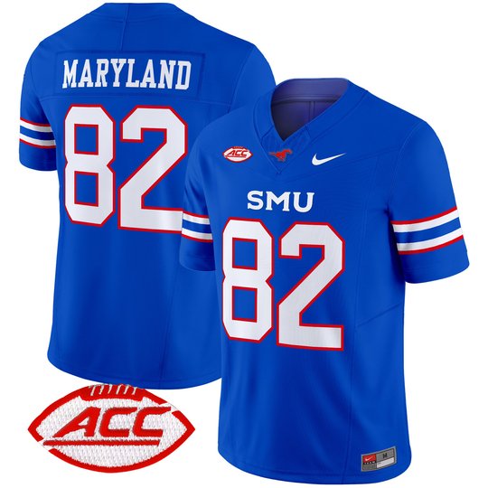Men's SMU Mustangs 2024 Vapor Limited Jersey - All Stitched