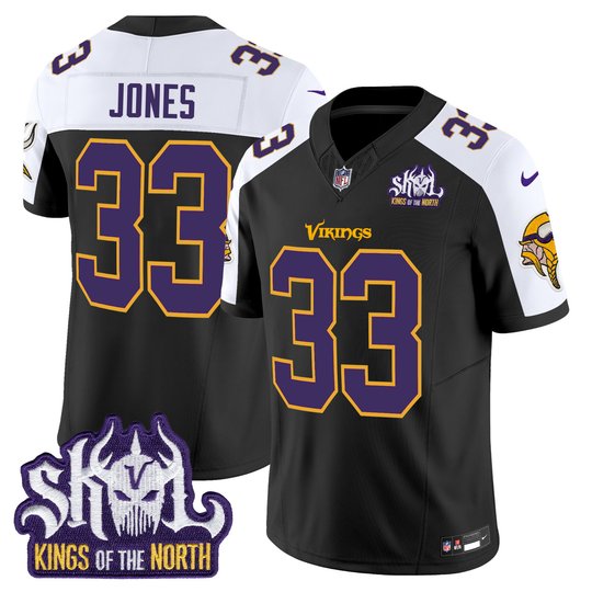 Men's Minnesota Vikings King Of The North Patch Throwback Vapor Limited Jersey - All Stitched