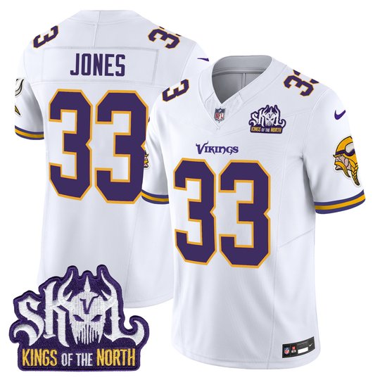 Men's Minnesota Vikings King Of The North Patch Throwback Vapor Limited Jersey - All Stitched