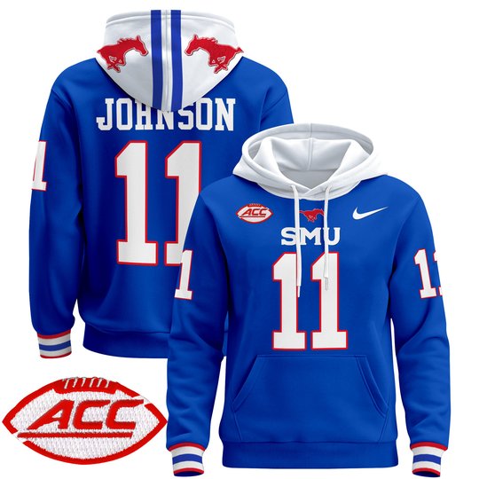 Men's SMU Mustangs 2024 Pullover Hoodie - All Stitched