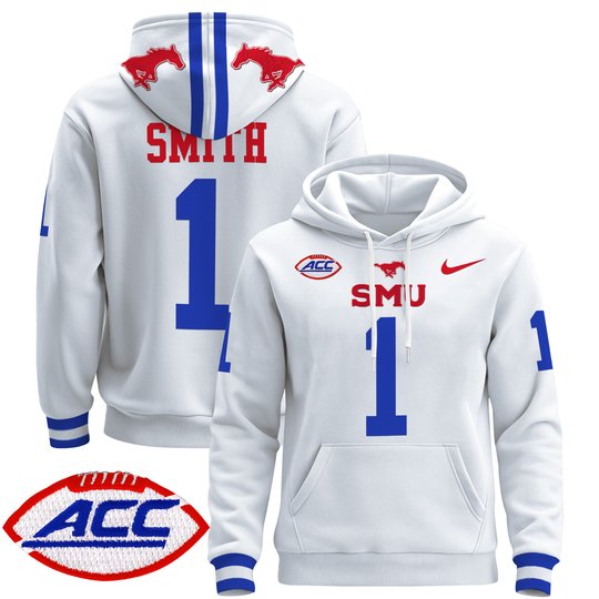 Men's SMU Mustangs 2024 Pullover Hoodie - All Stitched