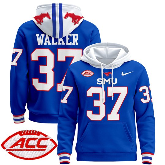 Men's SMU Mustangs 2024 Pullover Hoodie - All Stitched