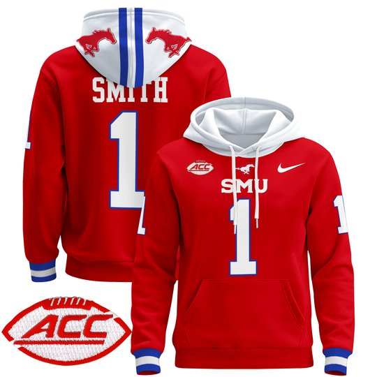 Men's SMU Mustangs 2024 Pullover Hoodie - All Stitched