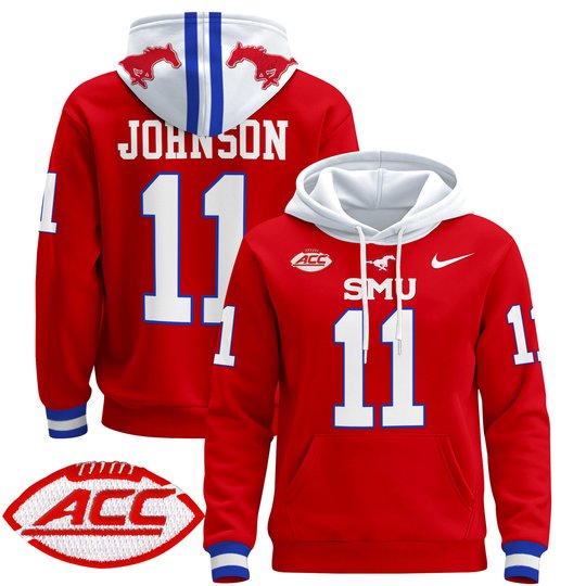 Men's SMU Mustangs 2024 Pullover Hoodie - All Stitched