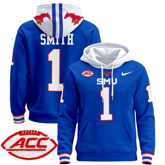 Men's SMU Mustangs 2024 Pullover Hoodie - All Stitched