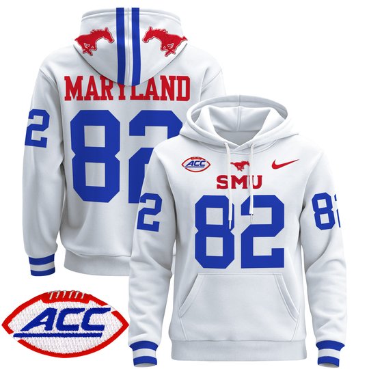 Men's SMU Mustangs 2024 Pullover Hoodie - All Stitched