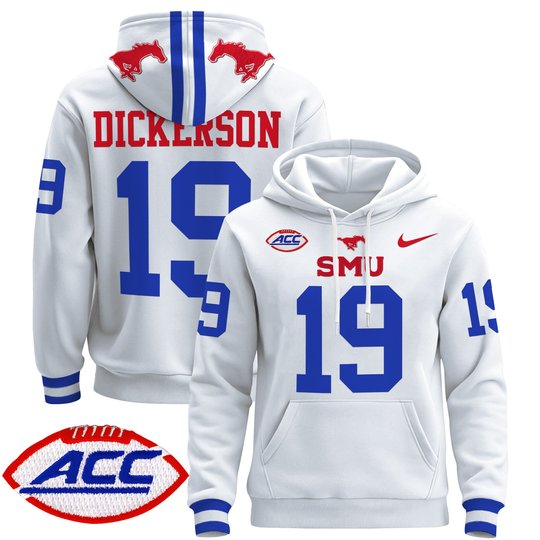 Men's SMU Mustangs 2024 Pullover Hoodie - All Stitched