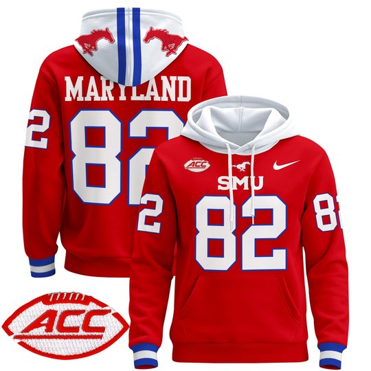 Men's SMU Mustangs 2024 Pullover Hoodie - All Stitched