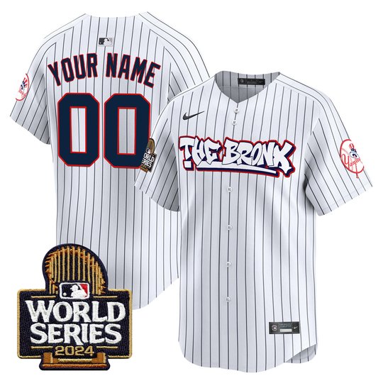 Yankees The Bronx 2024 World Series Vapor Premier Limited Custom Jersey - All Stitched
