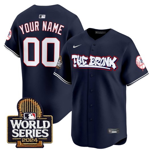 Yankees The Bronx 2024 World Series Vapor Premier Limited Custom Jersey - All Stitched