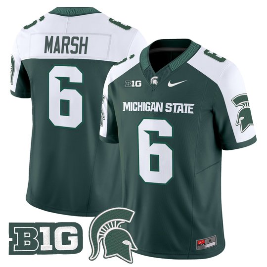 Men's Michigan State Spartans 2024 Vapor Limited Jersey - All Stitched