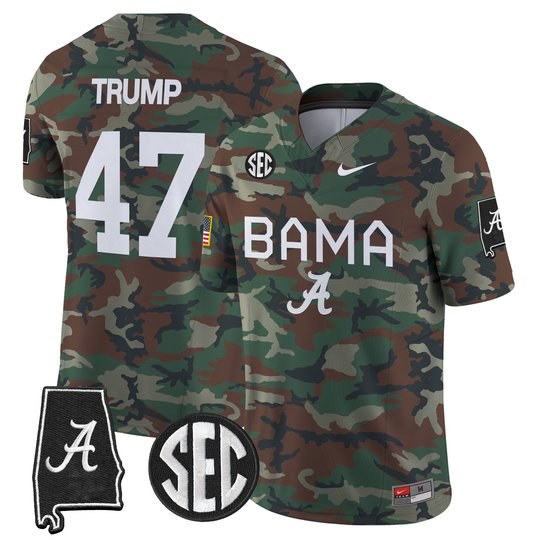 Alabama Crimson Tide 2024 Military Vapor Limited Jersey - All Stitched