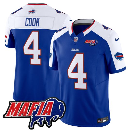Men's Buffalo Bills 2024 Bills Mafia Patch Vapor Limited Jersey - All Stitched