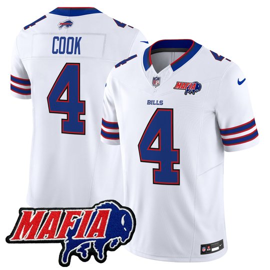 Men's Buffalo Bills 2024 Bills Mafia Patch Vapor Limited Jersey - All Stitched