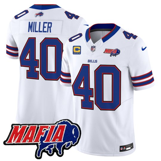 Men's Buffalo Bills 2024 Bills Mafia Patch Vapor Limited Jersey - All Stitched