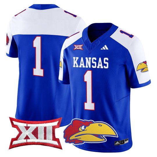Men's Kansas Jayhawks 2024 Vapor Limited Jersey V2 - All Stitched