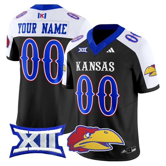 Kansas Jayhawks 2024 Vapor Limited Custom Jersey V2 - All Stitched