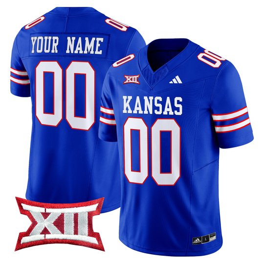 Kansas Jayhawks 2024 Vapor Limited Custom Jersey V2 - All Stitched