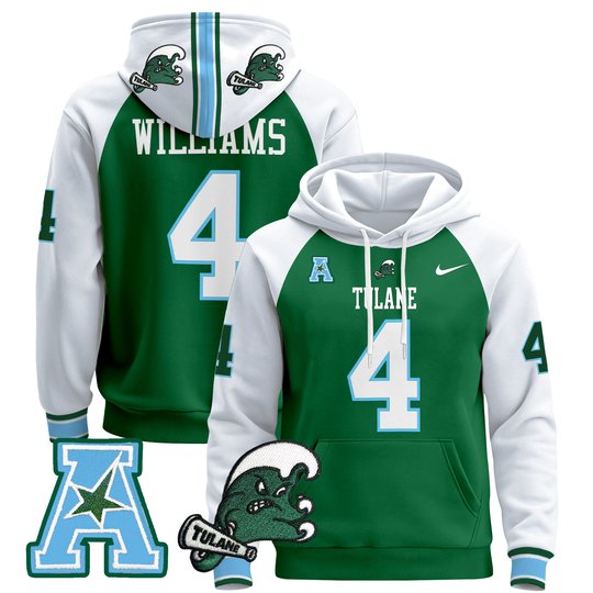 Men's Tulane Green Wave 2024 Pullover Hoodie - All Stitched