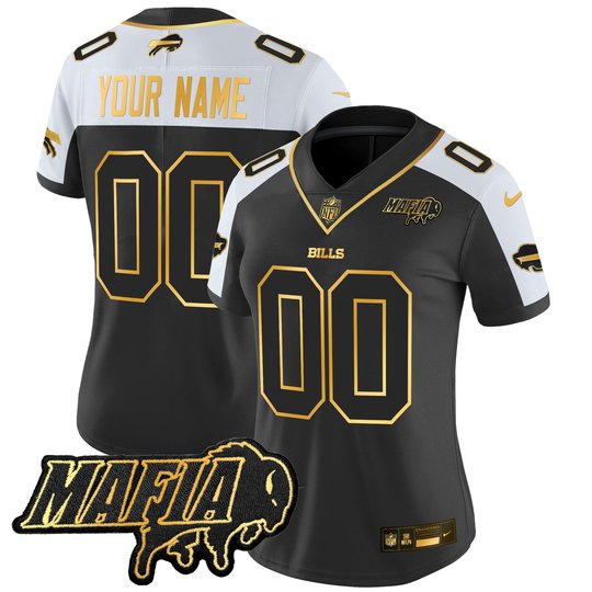 Buffalo Bills 2026 Bills Mafia Patch Gold Vapor Limited Custom Jersey - All Stitched