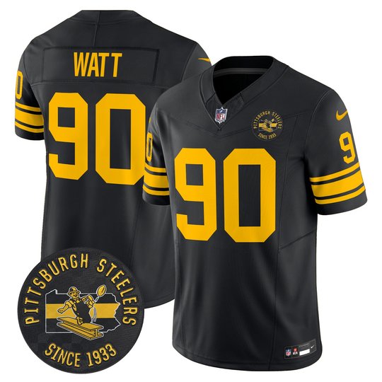 Men's Pittsburgh Steelers Throwback 1962 Vapor Limited Jersey V2 - All Stitched