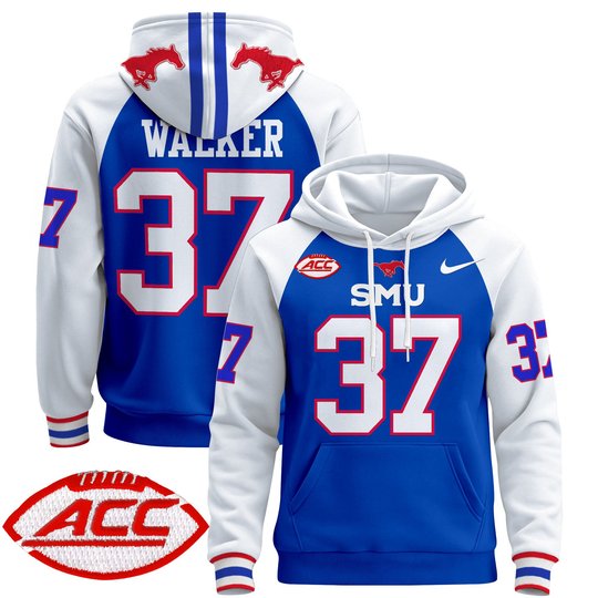 Men's SMU Mustangs 2024 Pullover Hoodie - All Stitched