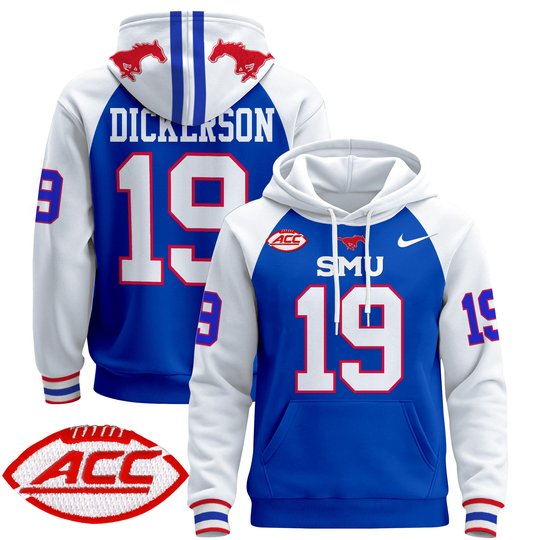 Men's SMU Mustangs 2024 Pullover Hoodie - All Stitched