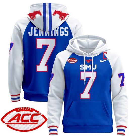Men's SMU Mustangs 2024 Pullover Hoodie - All Stitched