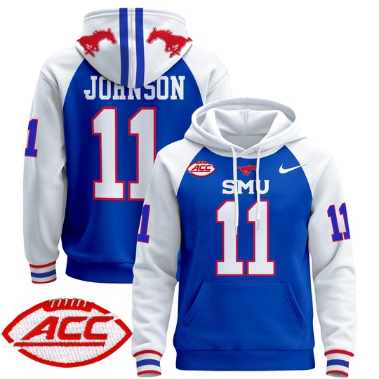 Men's SMU Mustangs 2024 Pullover Hoodie - All Stitched