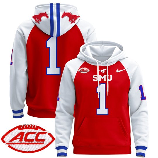 Men's SMU Mustangs 2024 Pullover Hoodie - All Stitched