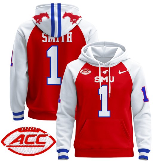 Men's SMU Mustangs 2024 Pullover Hoodie - All Stitched