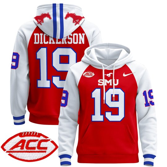 Men's SMU Mustangs 2024 Pullover Hoodie - All Stitched