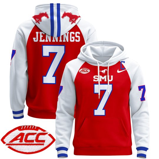 Men's SMU Mustangs 2024 Pullover Hoodie - All Stitched