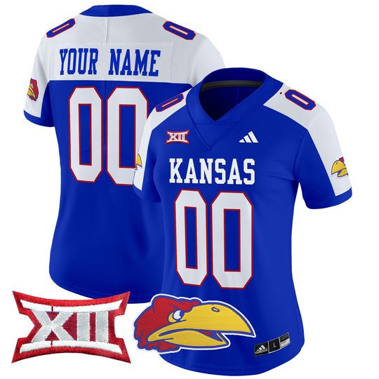 Kansas Jayhawks 2024 Vapor Limited Custom Jersey V2 - All Stitched