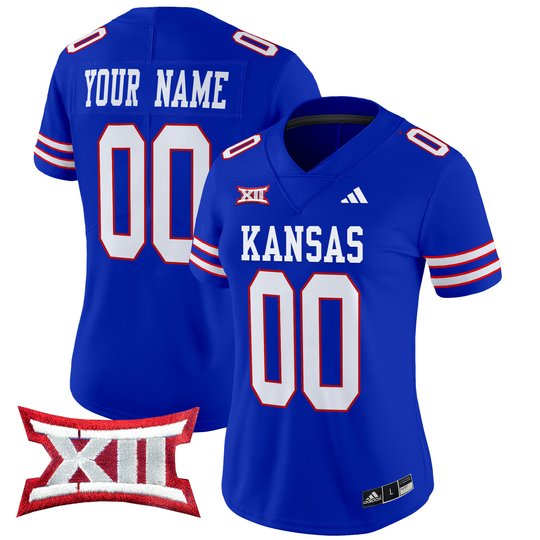 Kansas Jayhawks 2024 Vapor Limited Custom Jersey V2 - All Stitched