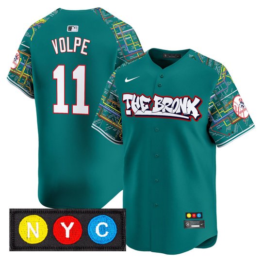 Men's New York Yankees The Bronx Subway Style Vapor Premier Limited Jersey