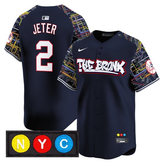 Men's New York Yankees The Bronx Subway Style Vapor Premier Limited Jersey